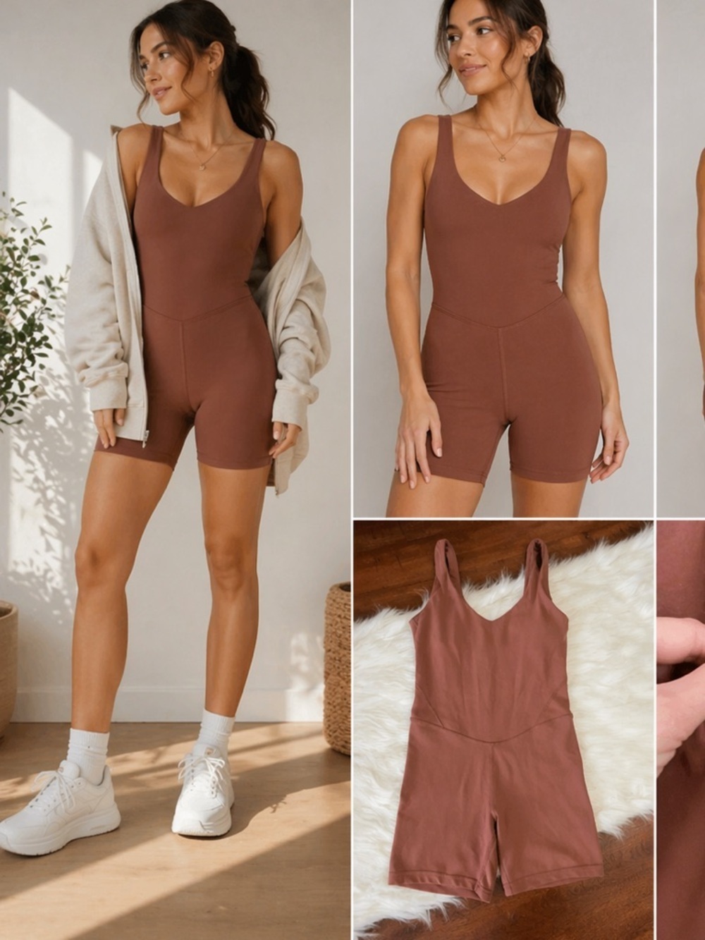 Lululemon Align Bodysuit Shorts 5” Hemmed Ancient Copper Size 0